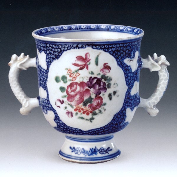Canton Color Cup with Flower Pattern, Qianlong period