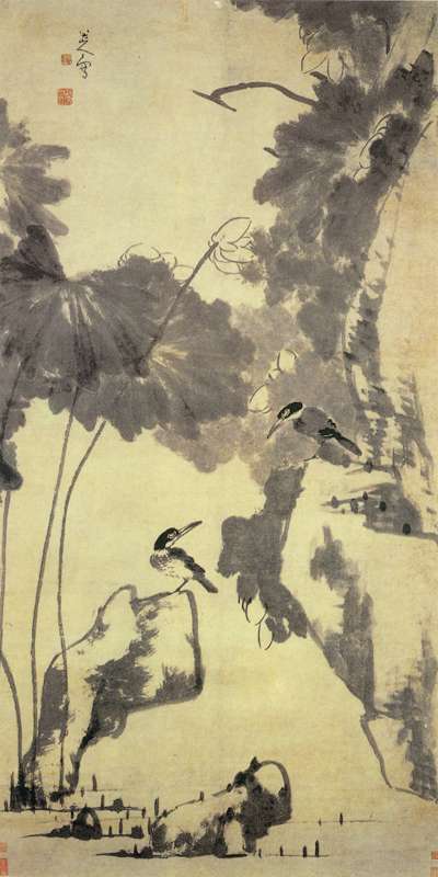Lotus and Birds, Zhu Da, Qing Dynasty, China, Shanghai Museum