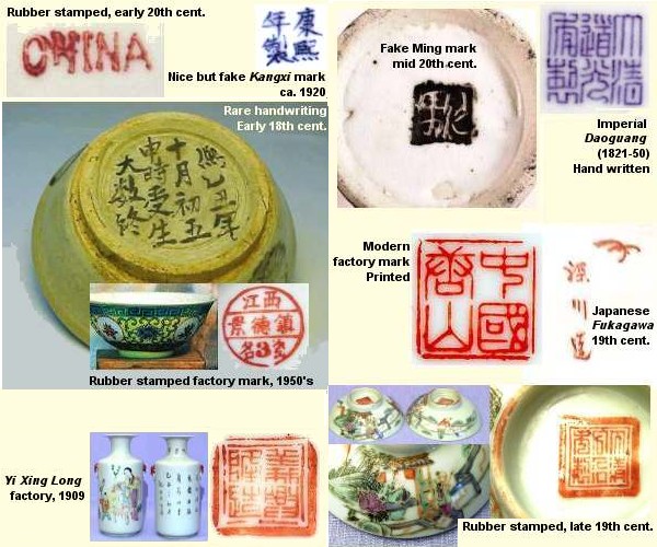 Marks found on Chinese porcelain