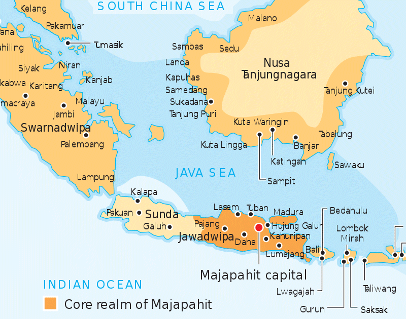 Map of Bali Java Indonesia