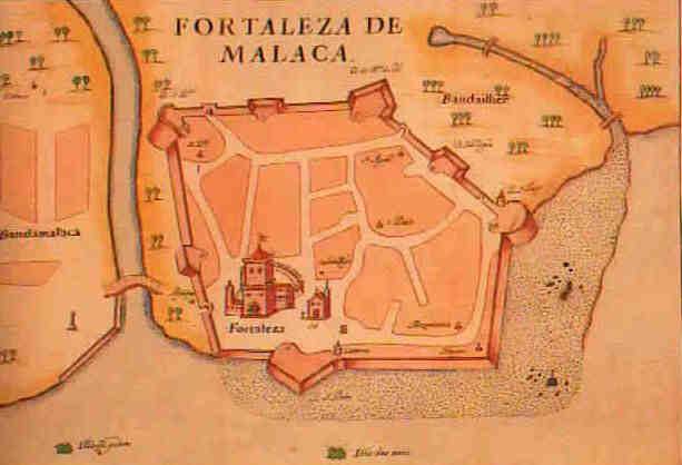 Map of Malacca 1600s
